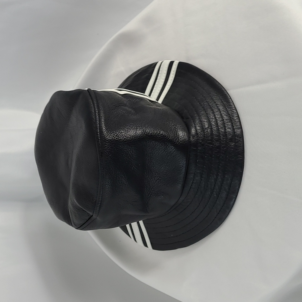 Black Leather Bucket Hat